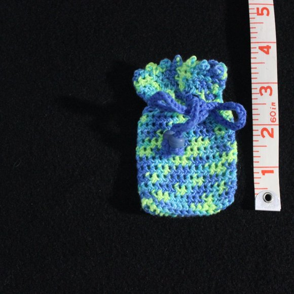 🌈 2/$21 NEW Crochet Medicine Coin Crystal Holder Boho HANDCRAFTED *Choose Two* - Picture 4 of 11